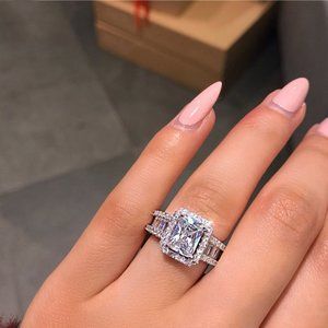 Daily Wear Ring For Women's Wedding Anniversary Gift Edwardian Ring